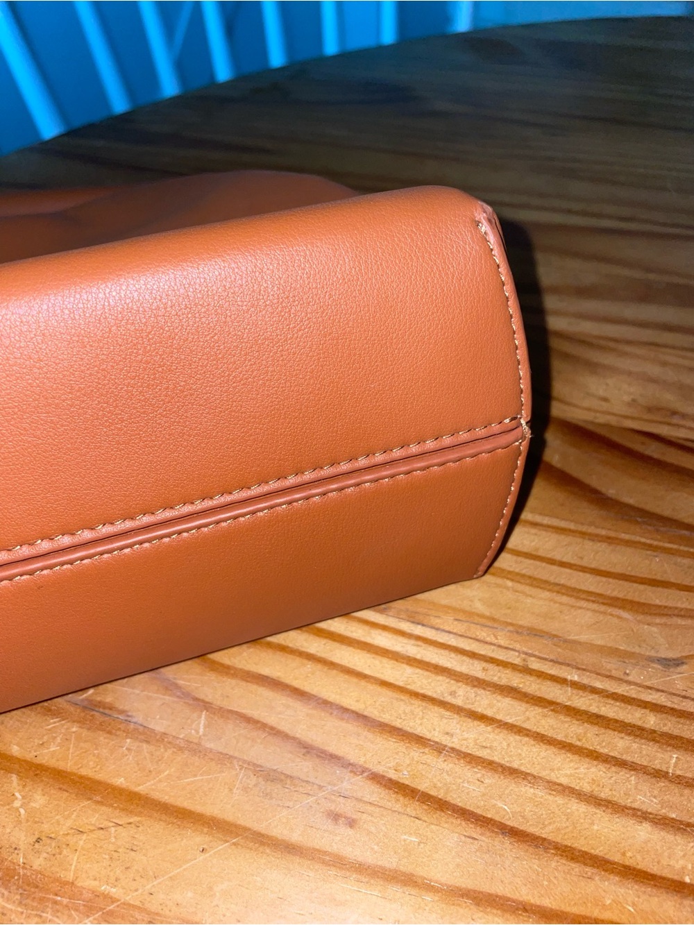 Fendi Shiny Nappa Medium Fendi First Caramello Clutch Bag BROKEN STRAP - Picture 4 of 14
